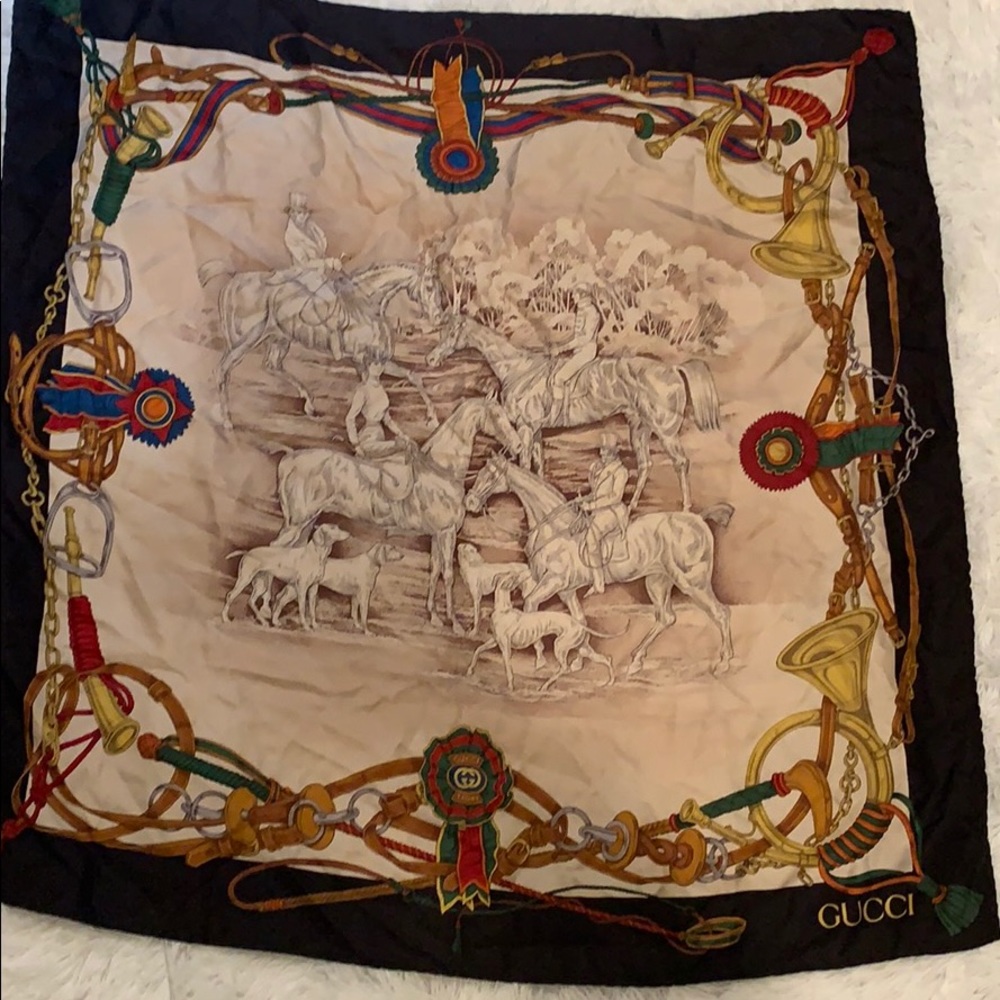 Authentic Gucci silk scarf